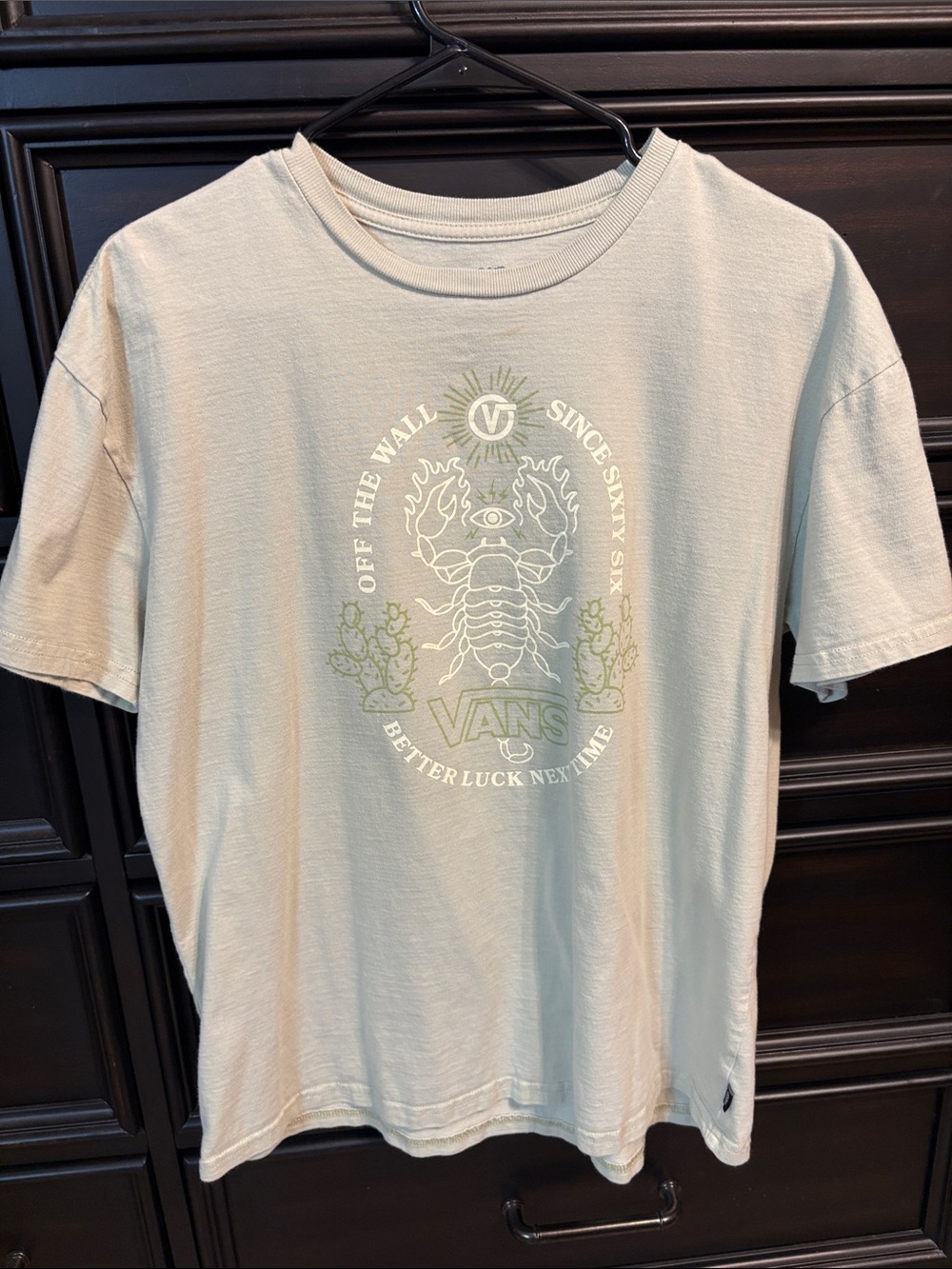 Vans Men’s Scorpion Graphic Tee — Light Sage Green